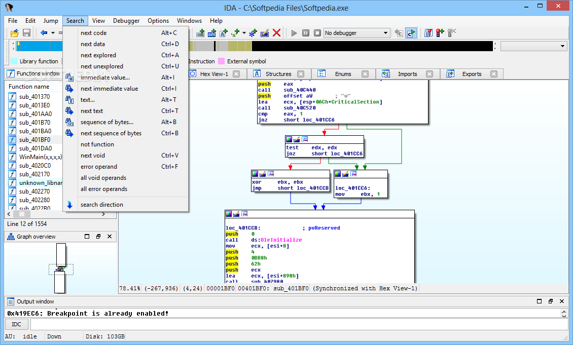 Ida pro screenshot sp1 windows