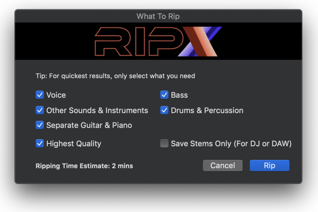 Ripx software