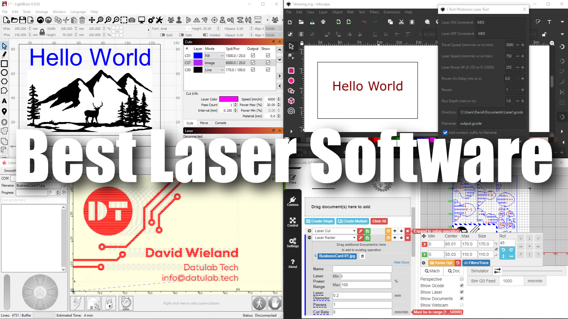 Laser engraver software