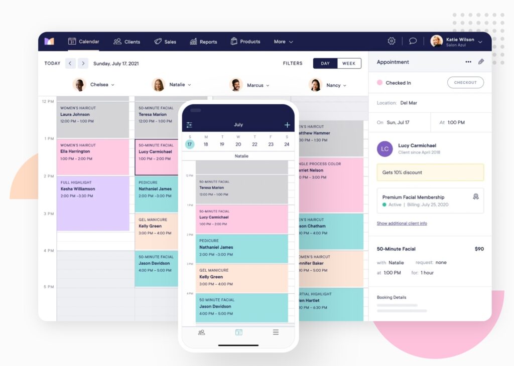 Nail salon management software