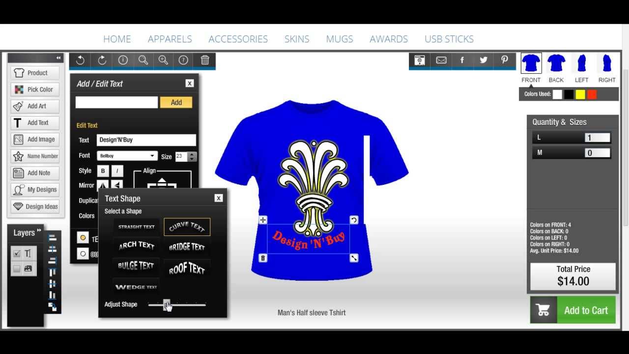 Shirt builder software