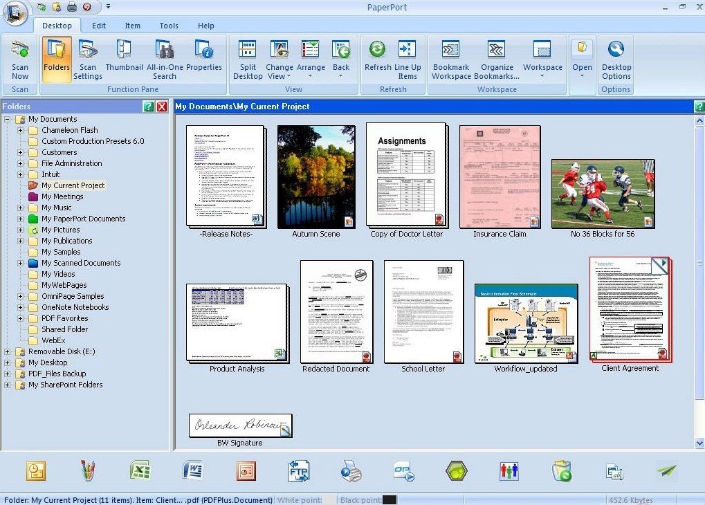 Paperport software