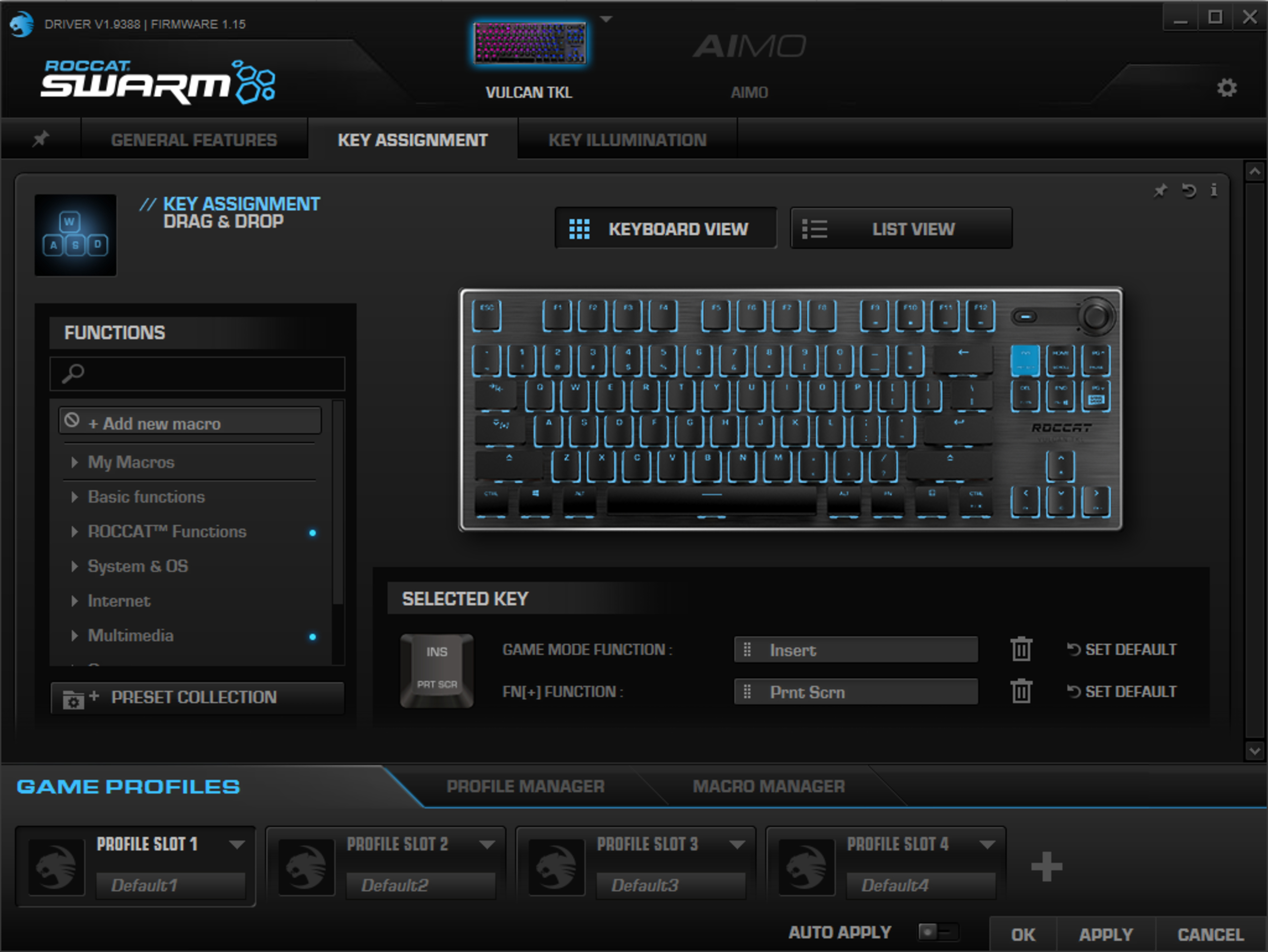 Roccat vulcan tkl software rtings
