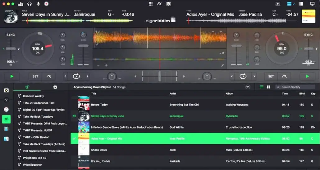 Dj software that works with spotify